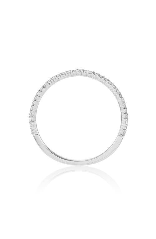 Frankie & Zoe Diamond Band Ring In Silver