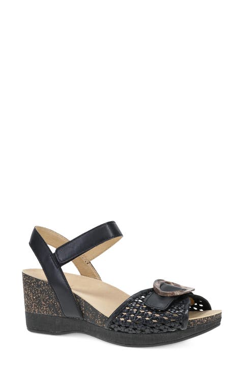Stella Ankle Strap Platform Wedge Sandal (Women)