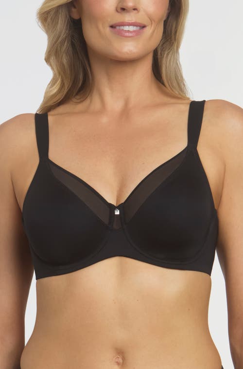 Dominique Intimates Mallory Smoothing Underwire Minimizer Bra In Black