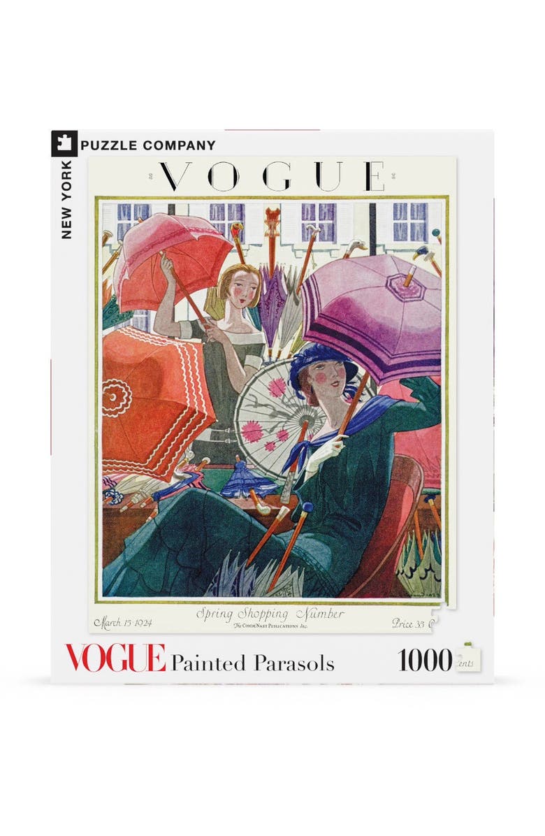 NEW YORK PUZZLE COMPANY Painted Parasols 1000 Piece Puzzle, Main, color, 