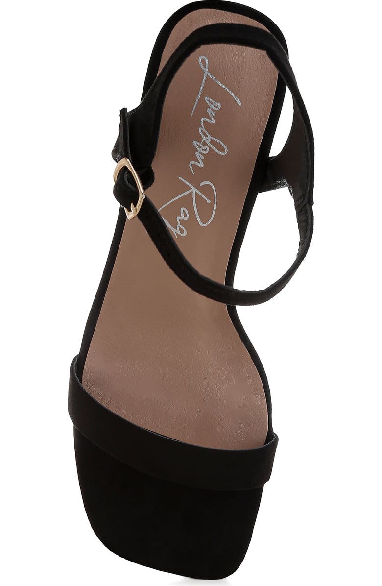 LONDON RAG Akiya Block Heel Sandal, Alternate, color, Black