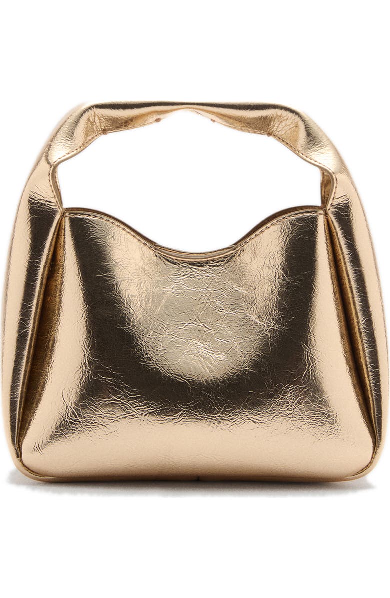 MANGO Metallic Faux Leather Handbag, Main, color,