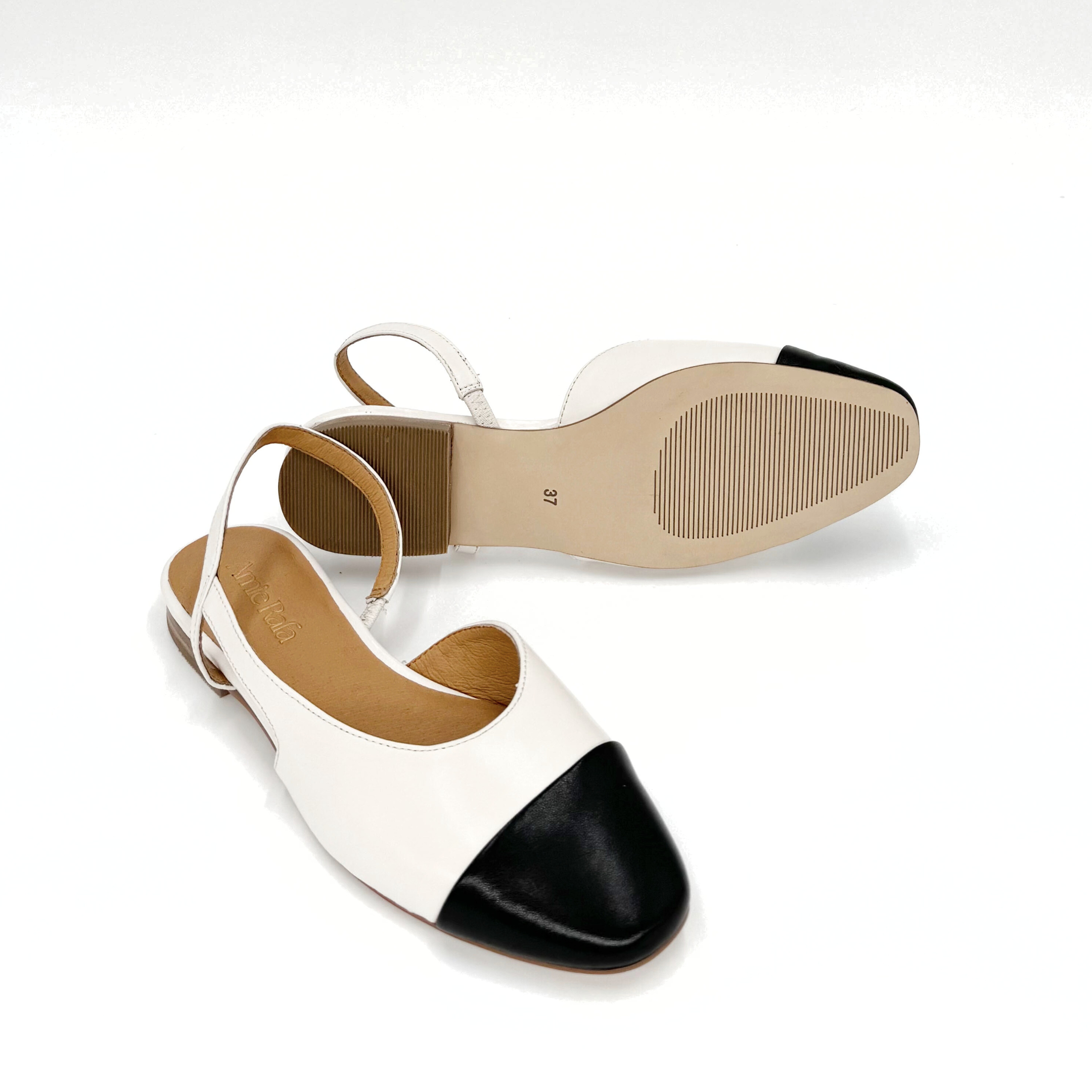Amie Rafa Lyon Slingback Flat, Alternate, color, Bone