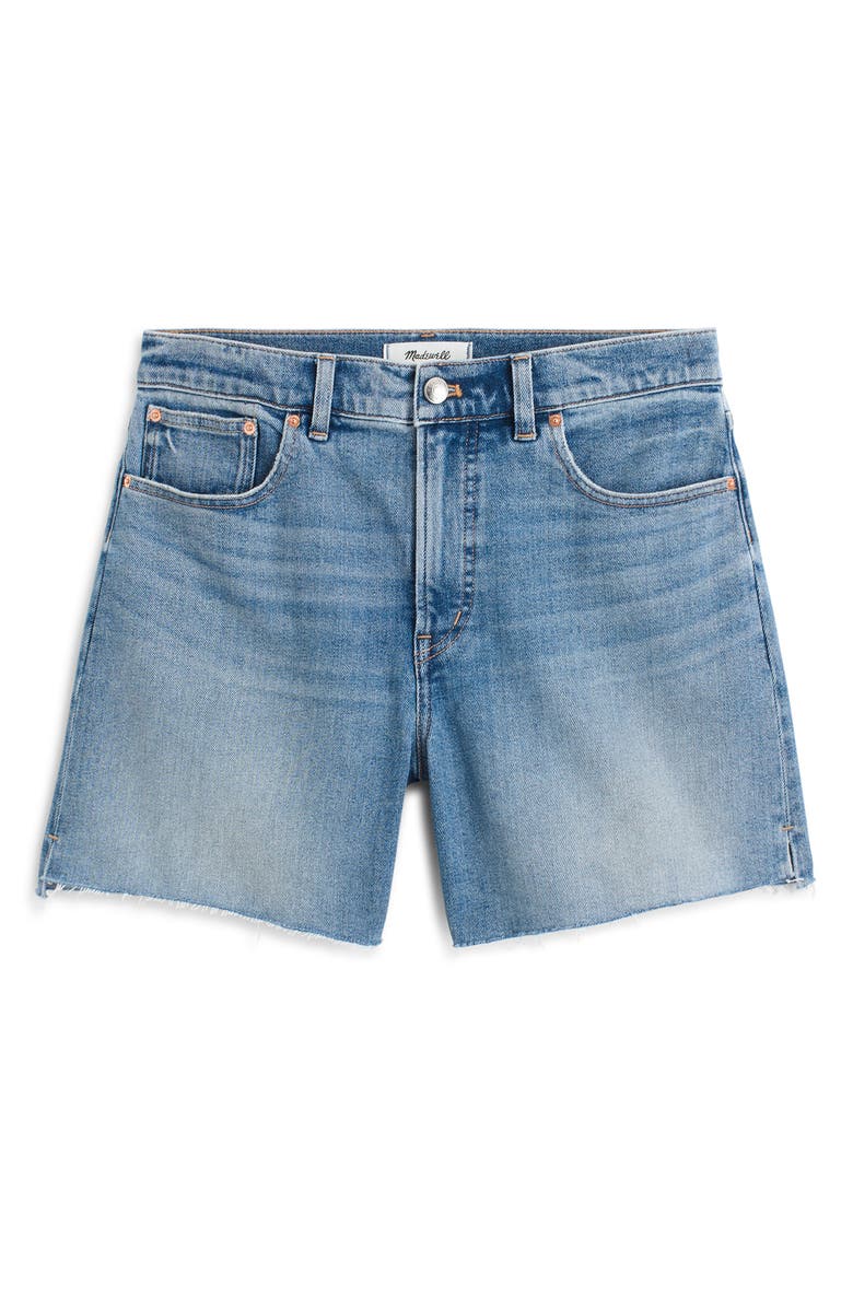 Madewell The Perfect Vintage Mid Length Denim Shorts, Alternate, color, Midvale Wash