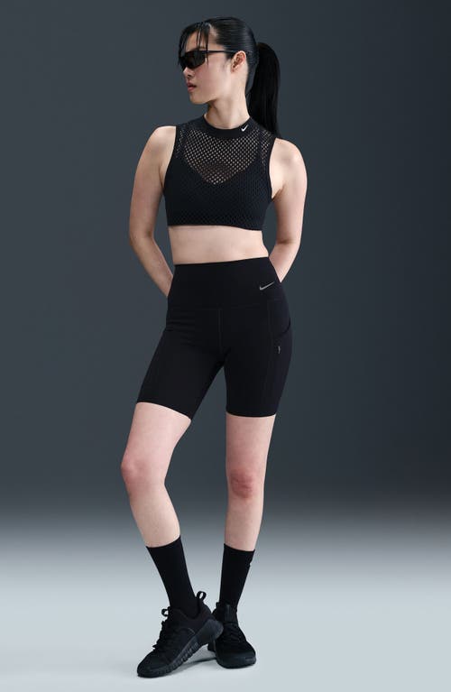Nike Indy Net Light-support Padded Sports Bra In Black