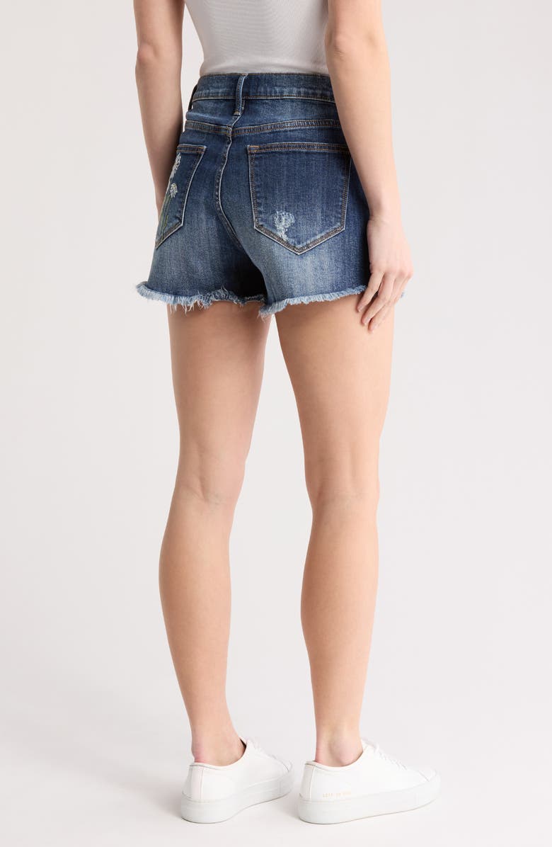 Driftwood Goldie x Daisy Fields Cut Off Denim Shorts, Alternate, color, 