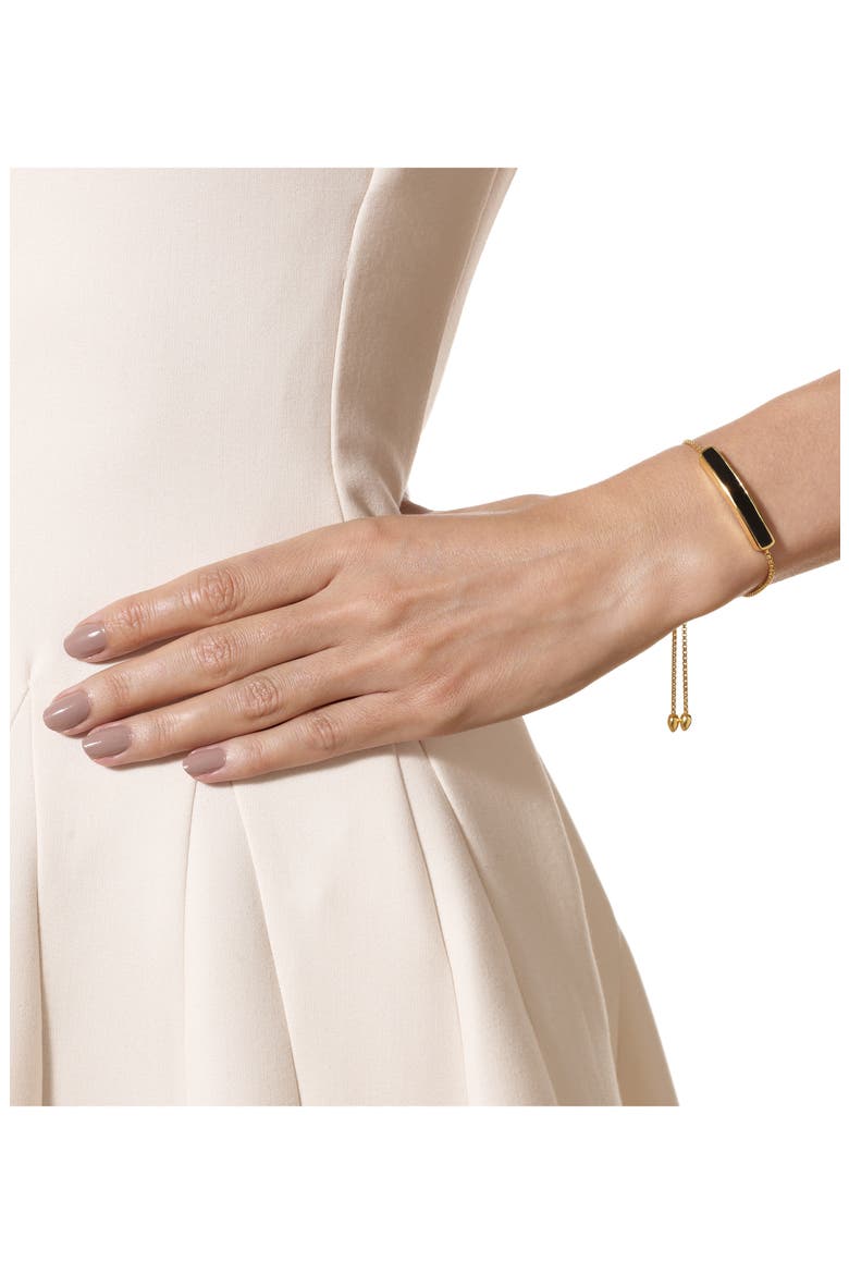 Engravable Baja Stone Bracelet, Alternate, color, YELLOW GOLD/ BLACK ONYX