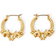 Clare V. Le Cheval Hoop Earrings