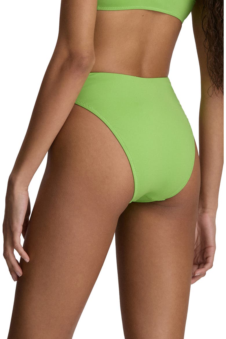 Modern High Cut Bikini Bottoms, Alternate, color, RIVIERA GREEN