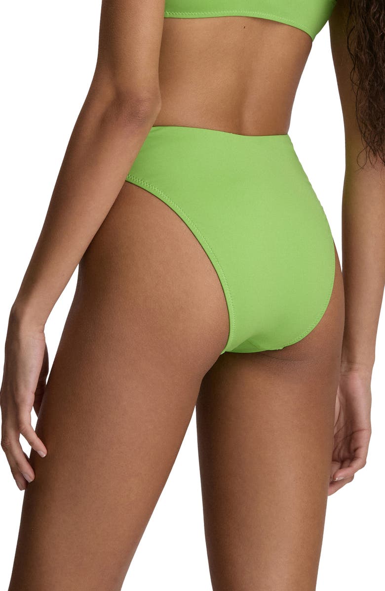 Polo Ralph Lauren Modern High Cut Bikini Bottoms, Alternate, color, Riviera Green