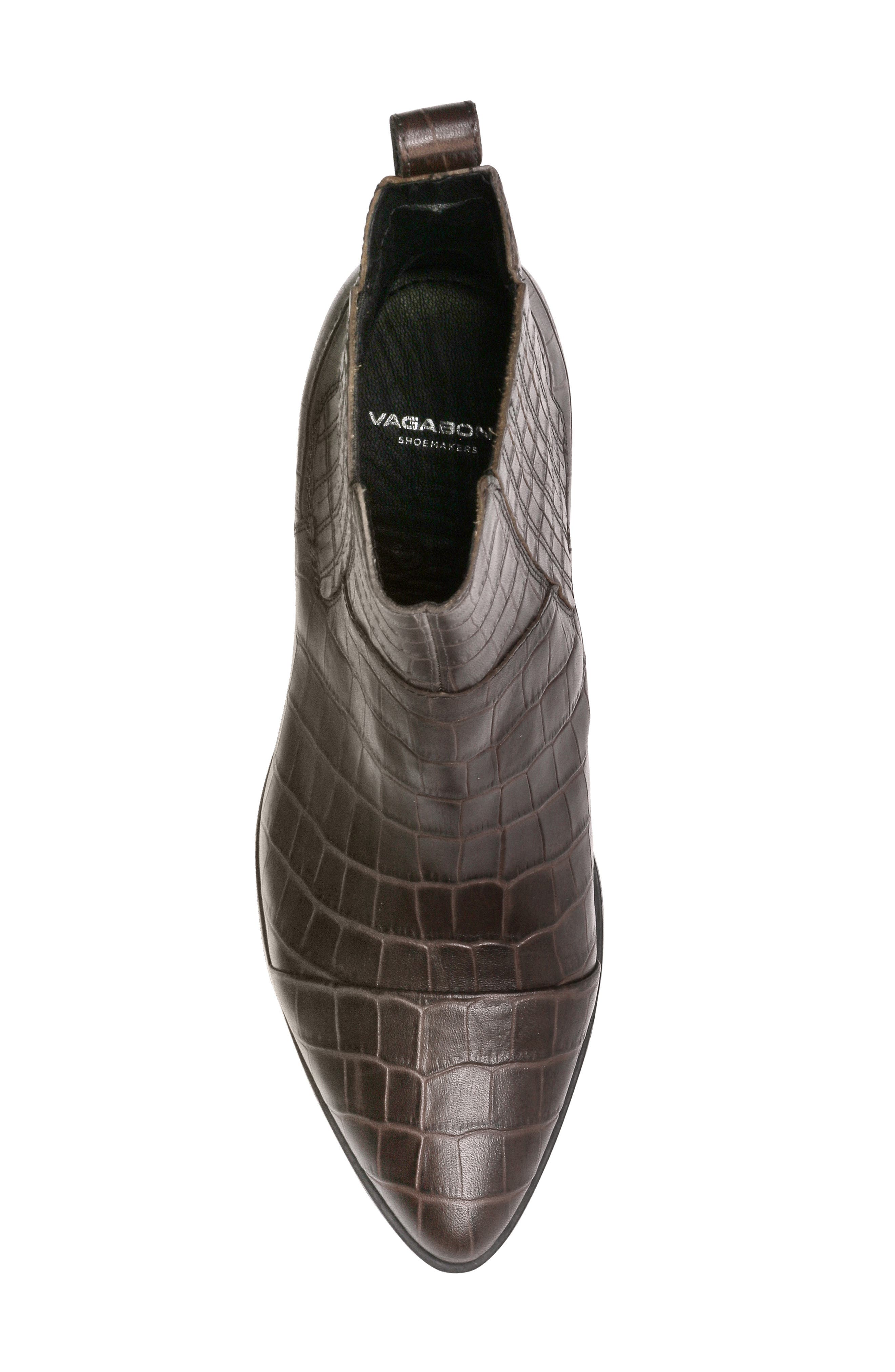 Marja Cap Toe Bootie, Alternate, color, BROWN CROC LEATHER