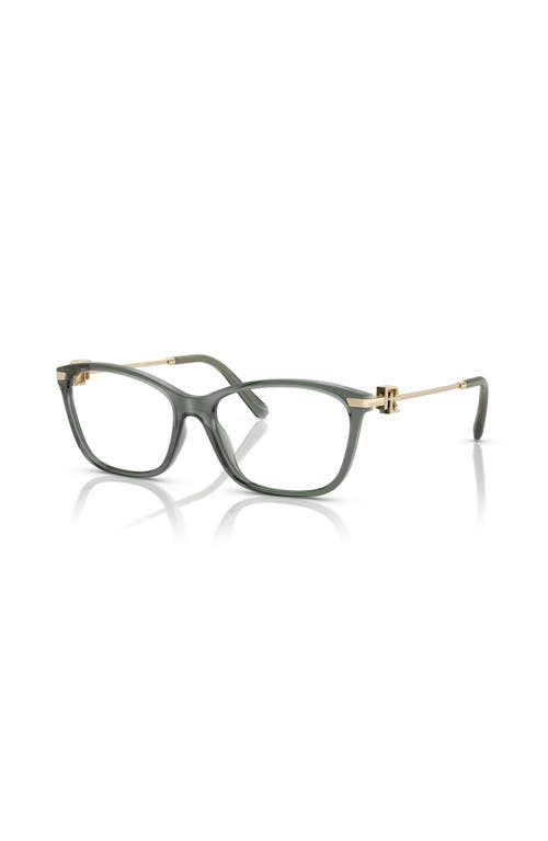 Ralph Lauren 55mm Butterfly Optical Glasses In Metallic