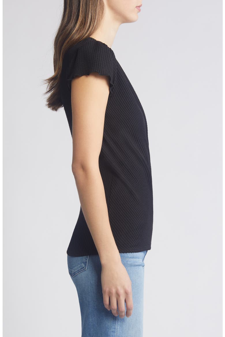Texture Wrap Front Top, Alternate, color, BLACK