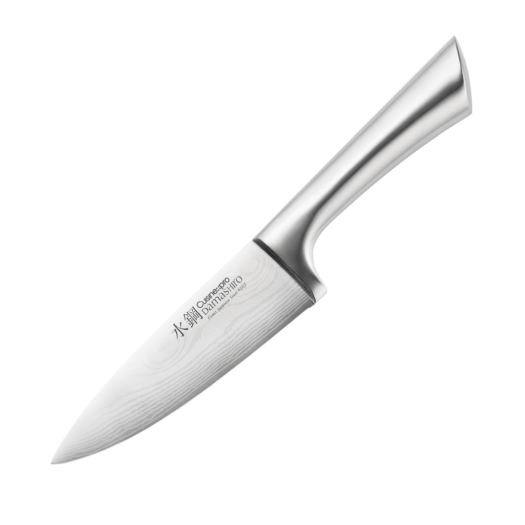 Cuisine::pro Damashiro 6" Mini Chefs Knife (15cm) In Metallic