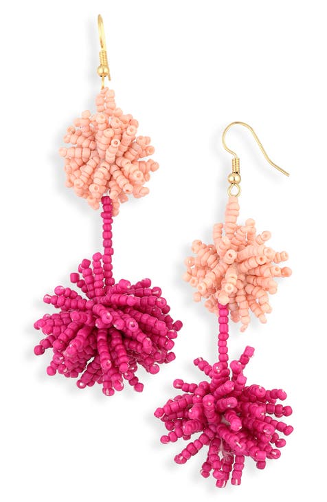 Statement Bead Drop Earrings