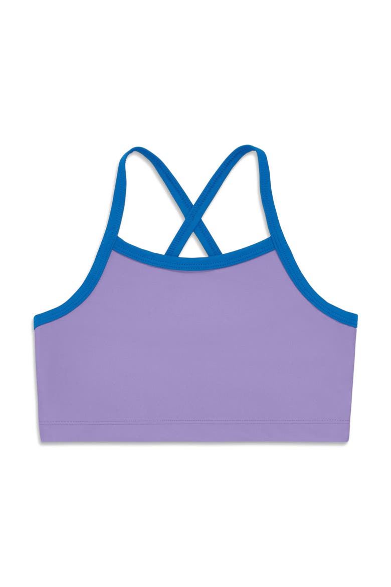 Kids Crossback Swim Top, Main, color, Iris