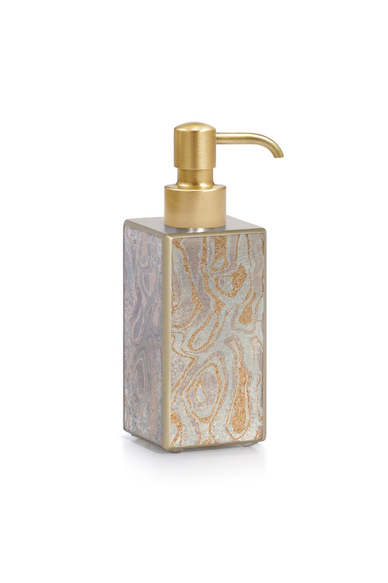 Marbella Pump Dispenser, Main, color, GOLD/SILVER-Bru Brs