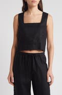 Rails Akira Linen Crop Tank Top