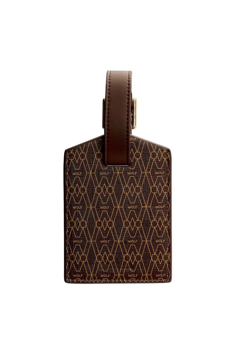 Signature Luggage Tag, Alternate, color, Brown
