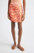 Toccin Brynny Zebra Stripe Miniskirt