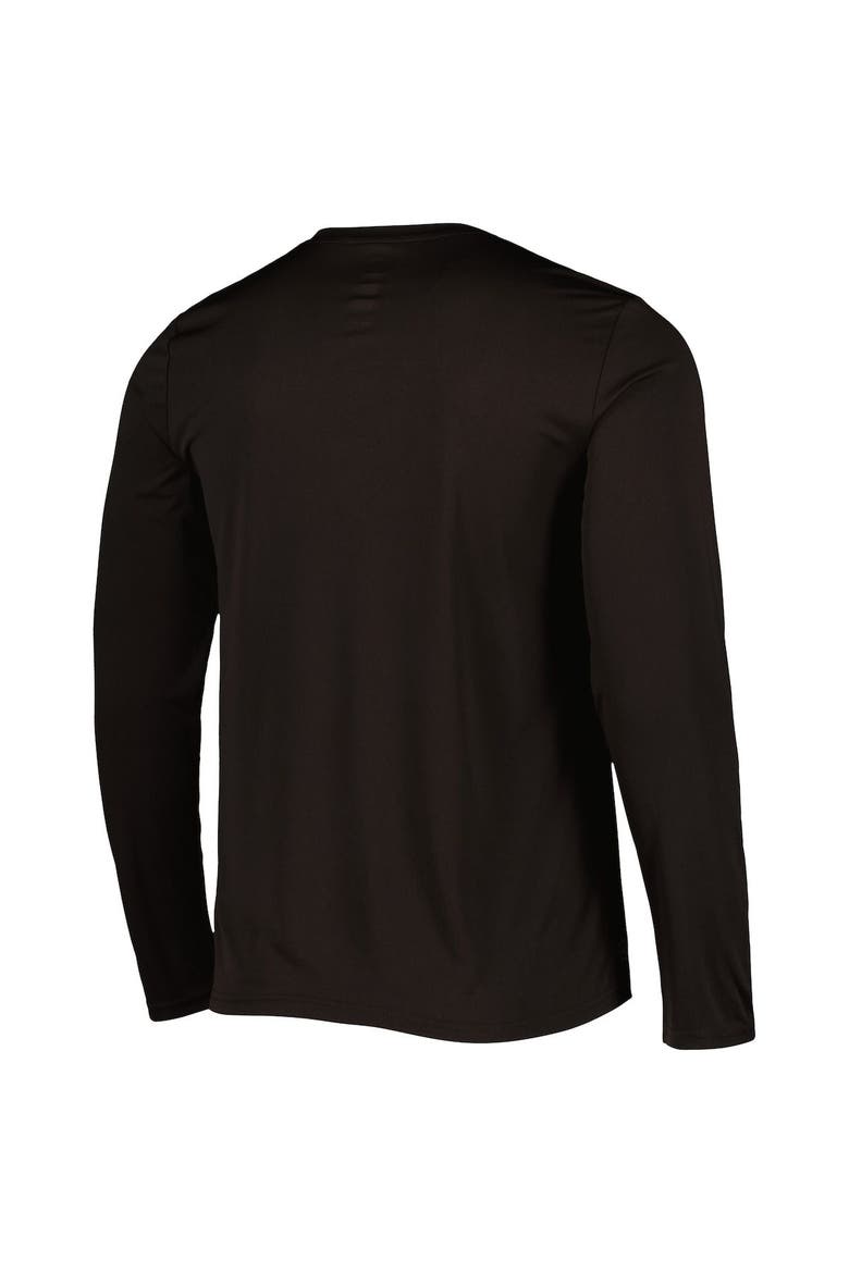 Men's New Era Brown Cleveland Browns Combine Authentic Offsides Long Sleeve T-Shirt, Alternate, color, Brown