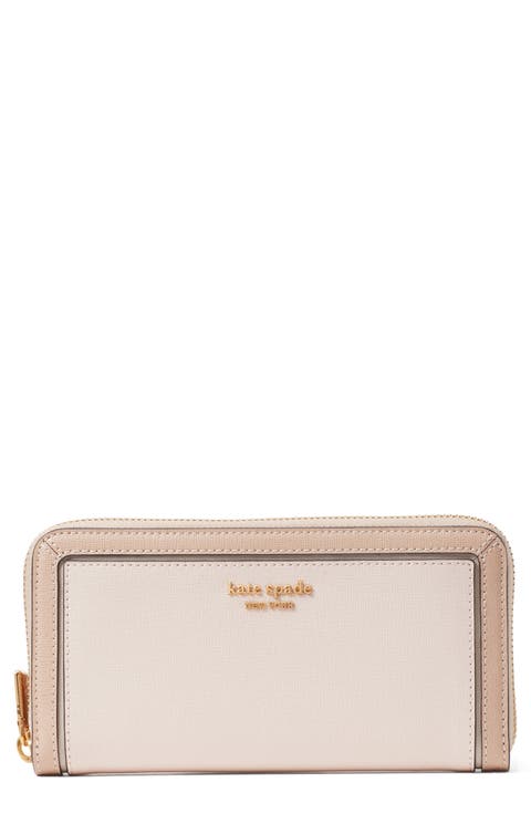 morgan colorblock saffiano leather wallet