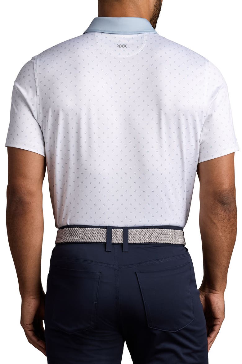 Drive Time Performance Polo, Alternate, color, ARCTIC BLUE FOULARD