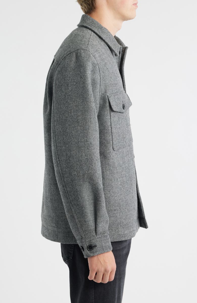 Madewell Wool Shirt Jacket, Alternate, color, Heather Seaside