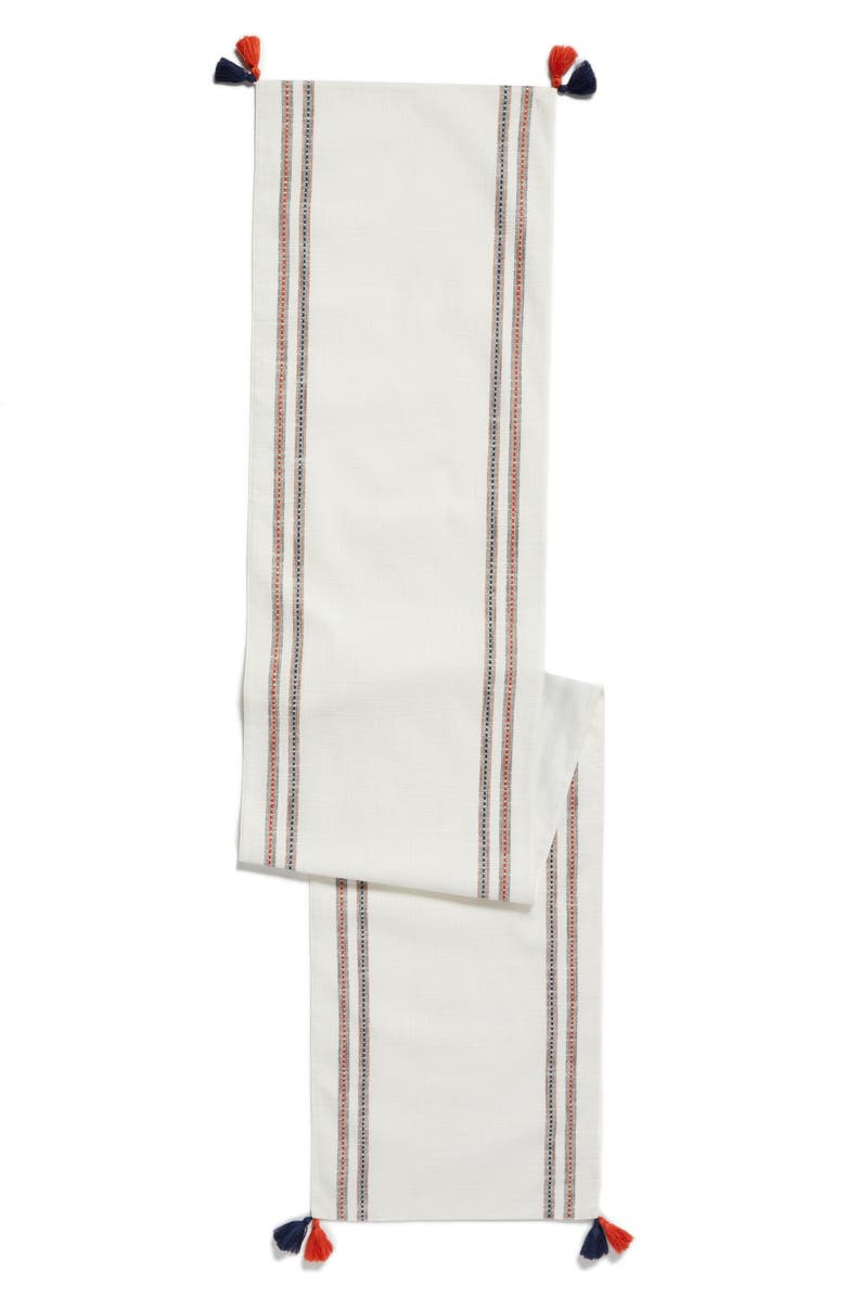 NORDSTROM AT HOME Ticking Table Runner, Main, color,
