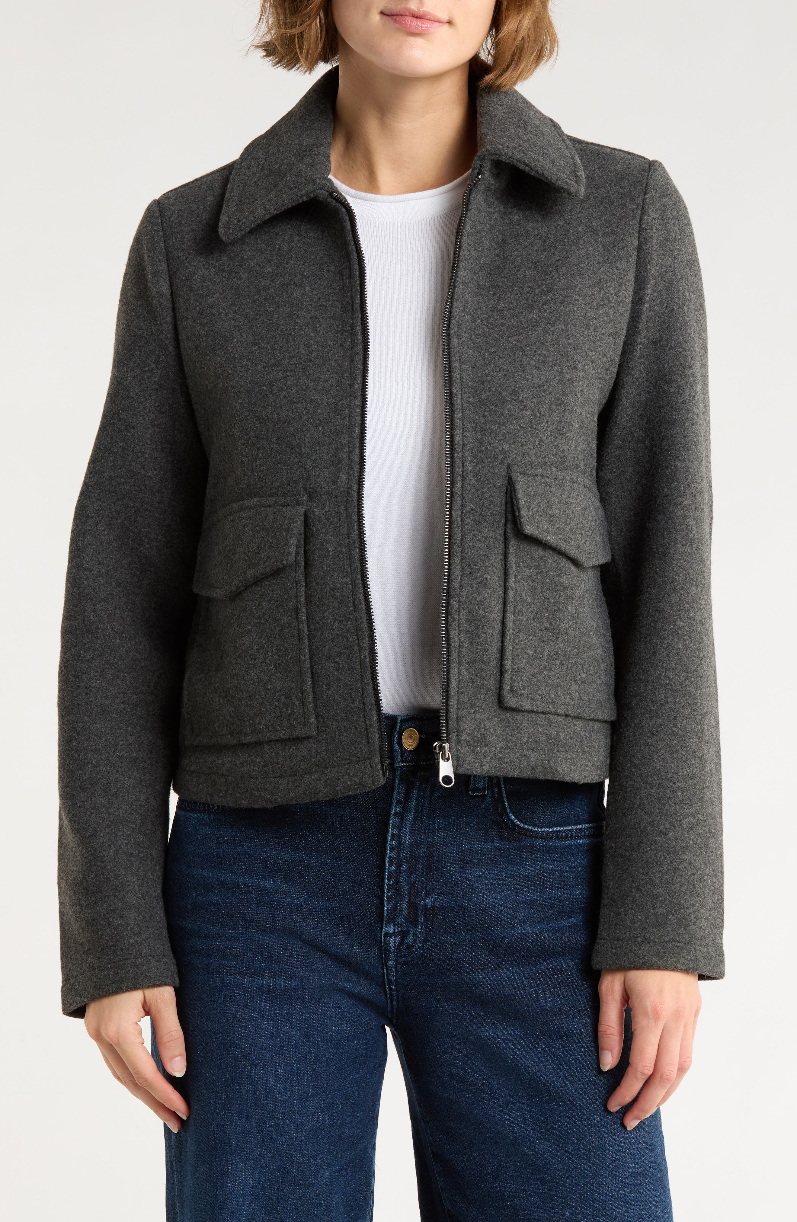 VERO MODA Safir Utility Pocket Shirt Jacket