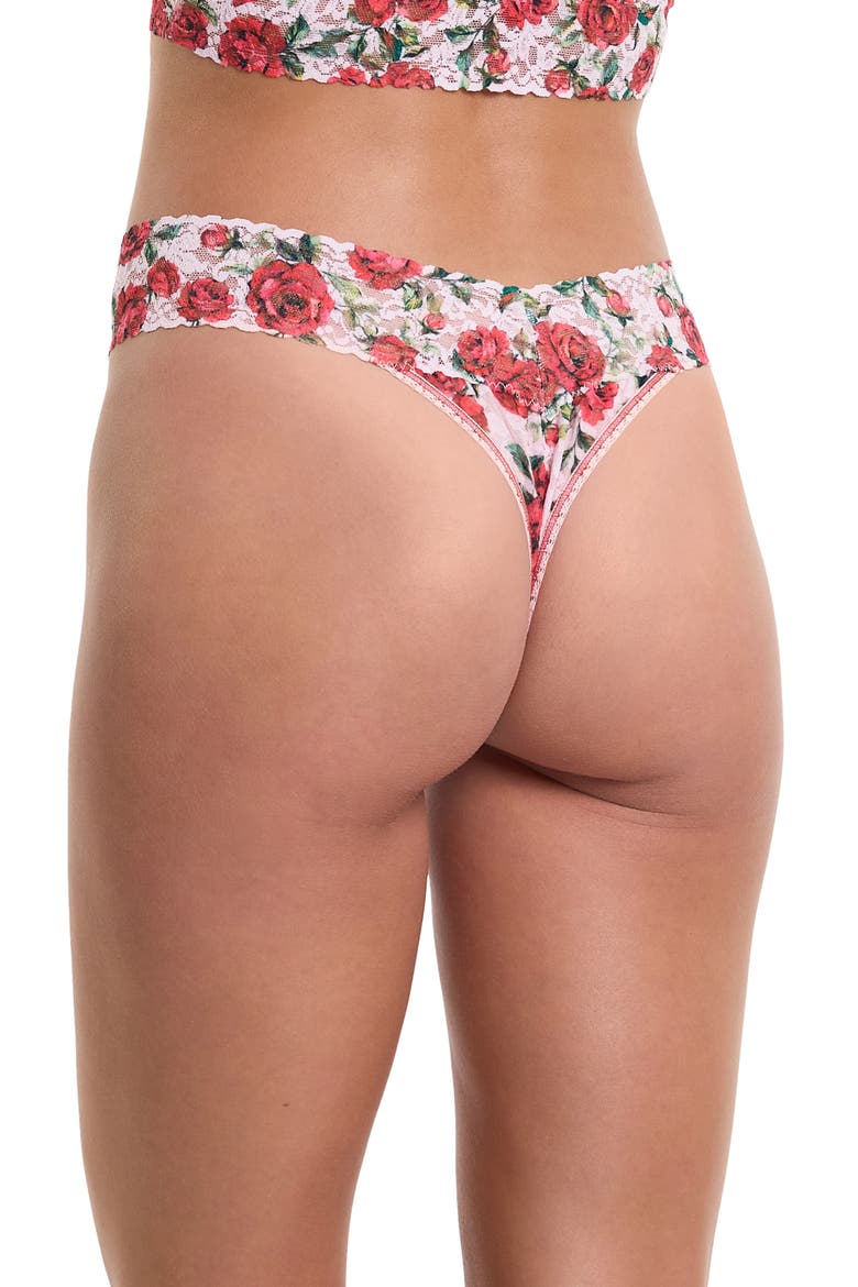 Print Original Rise Thong, Alternate, color, JE' TAIME PINK