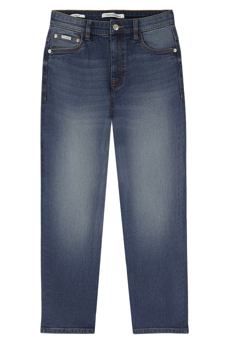 Kids' Calvin Baggy Fit Jeans, Main, color, HOUSTON MID BLUE