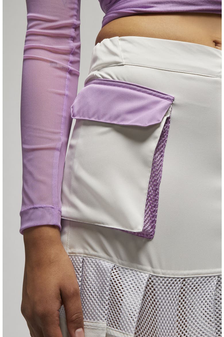 23 Engineered Pleated Cargo Skirt, Alternate, color, PHANTOM/ IRIS WHISPER