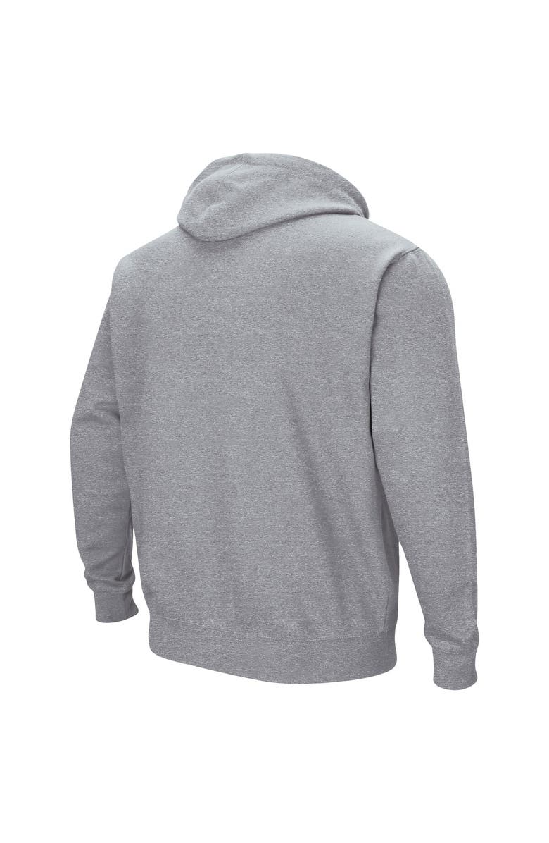 COLOSSEUM Men's Colosseum Heathered Gray Toledo Rockets Arch and Logo Pullover Hoodie, Alternate, color, Heather Gray