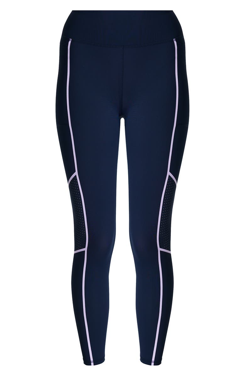 Sweaty Betty Zero Gravity Statement 7/8 Running Leggings, Alternate, color, Navy Blue/