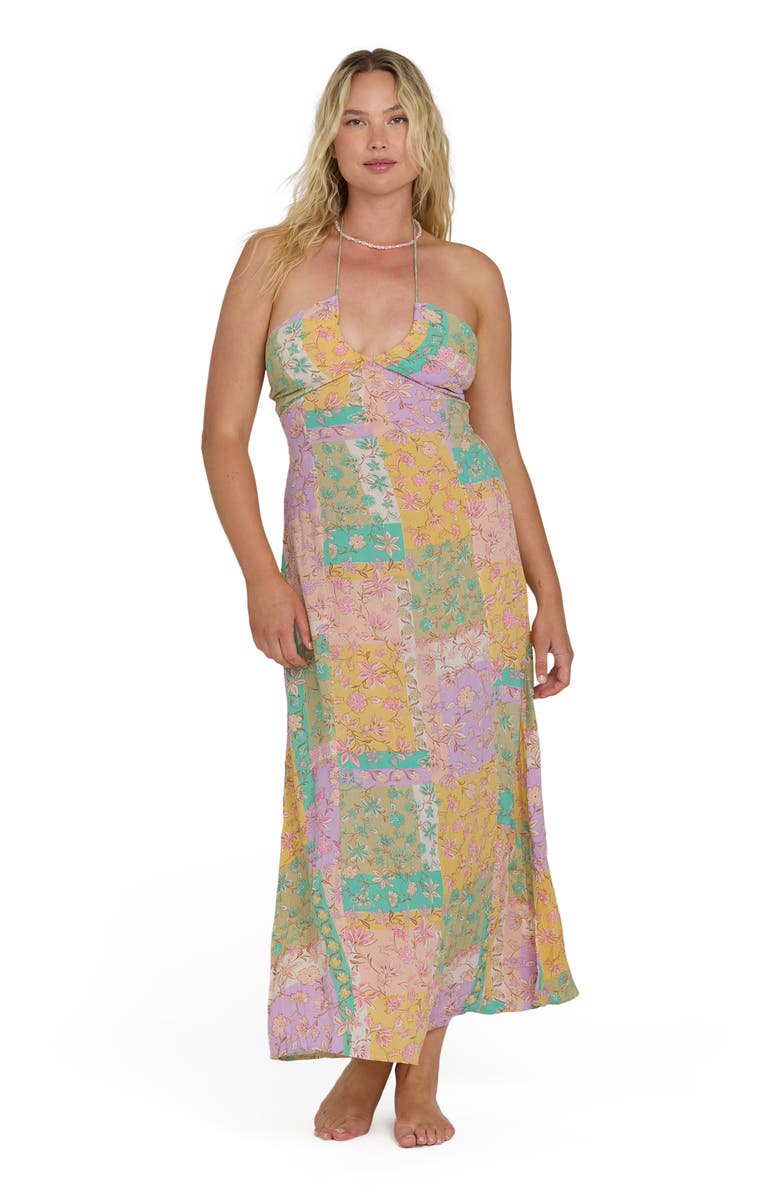 Billabong One Day Halter Maxi Dress, Alternate, color, Vintage Violet