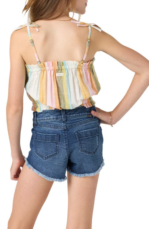 O'neill Millie Ruffle Sleeveless Top In Animal Print