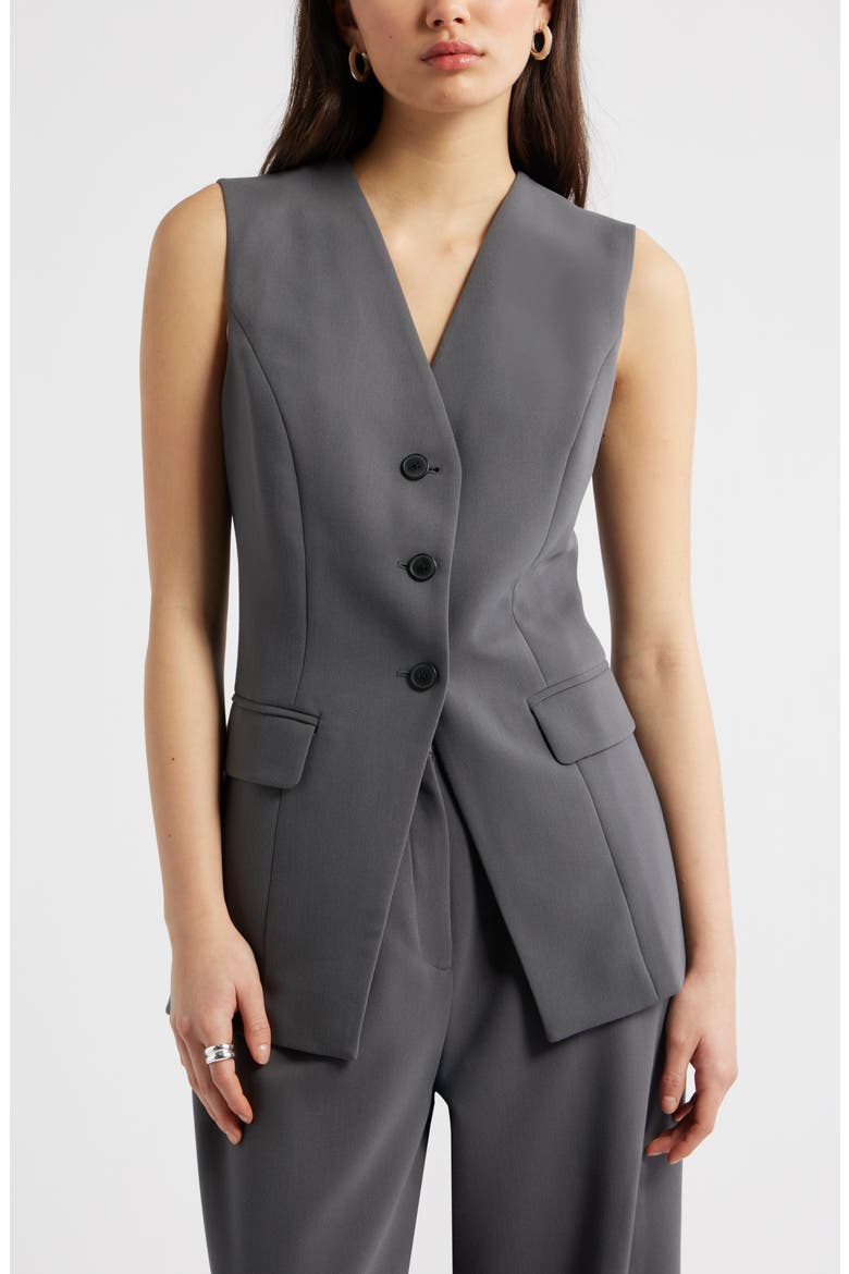 The Icon Collarless Vest (Women) | Nordstrom