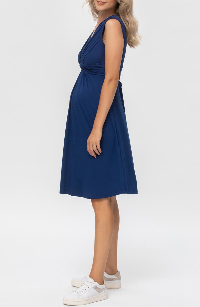 PIETRO BRUNELLI MATERNITY Sleeveless V-Neck Maternity Dress, Alternate, color, 