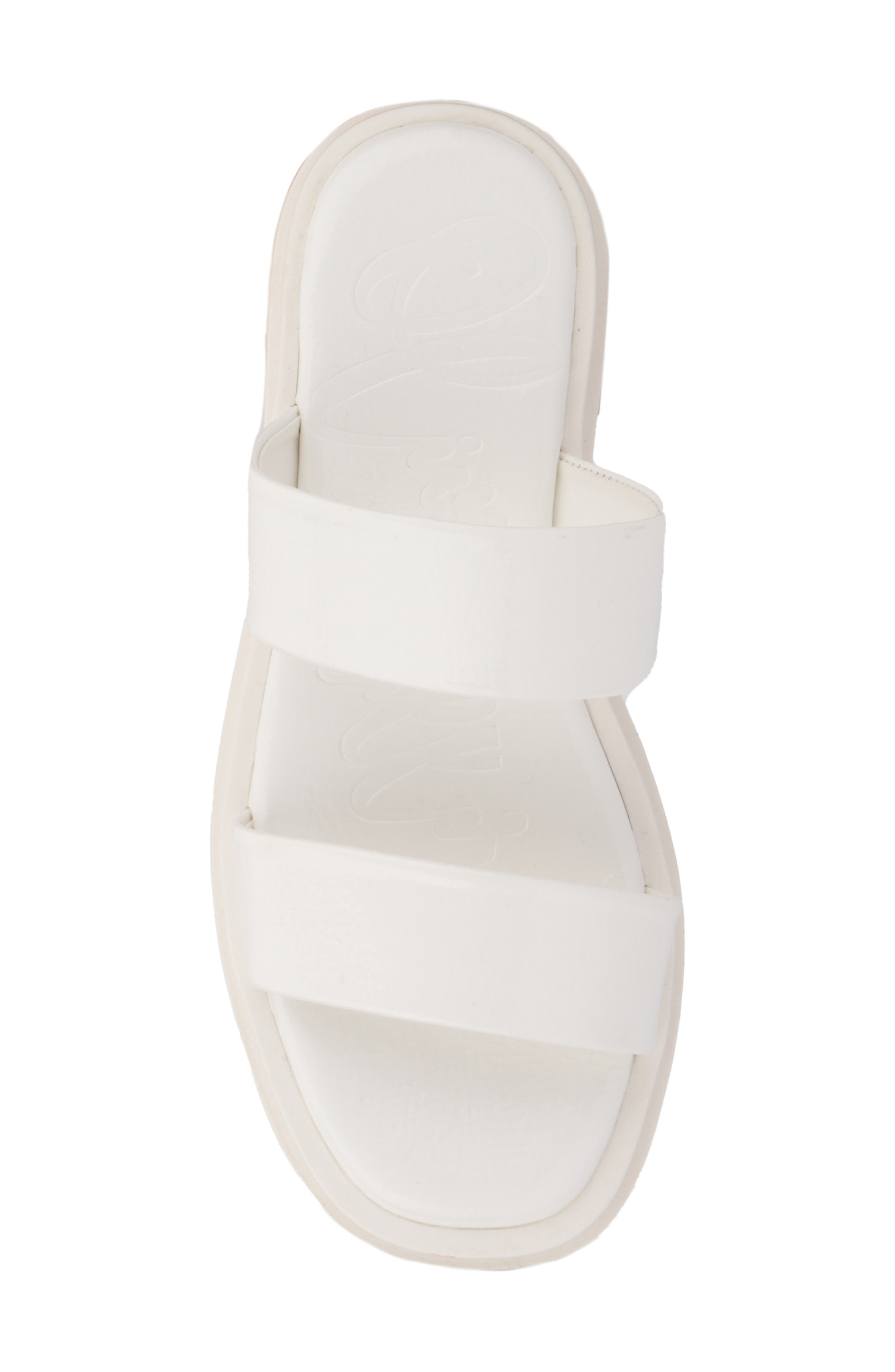 Tempting Platform Slide Sandal, Alternate, color, WHITE