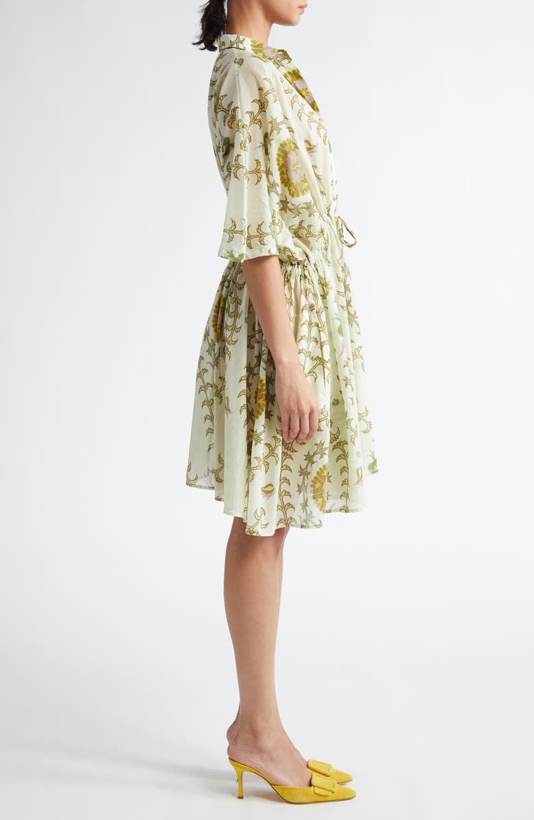 Giambattista Valli Botanical Print Cotton Voile Shirtdress, Alternate, color,
