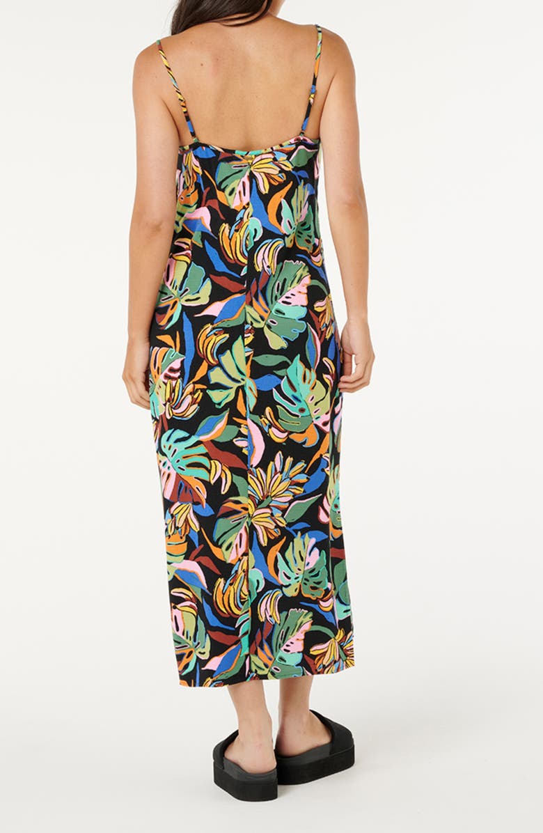 Rip Curl Sunset Luau Midi Sundress, Alternate, color, Black Multi