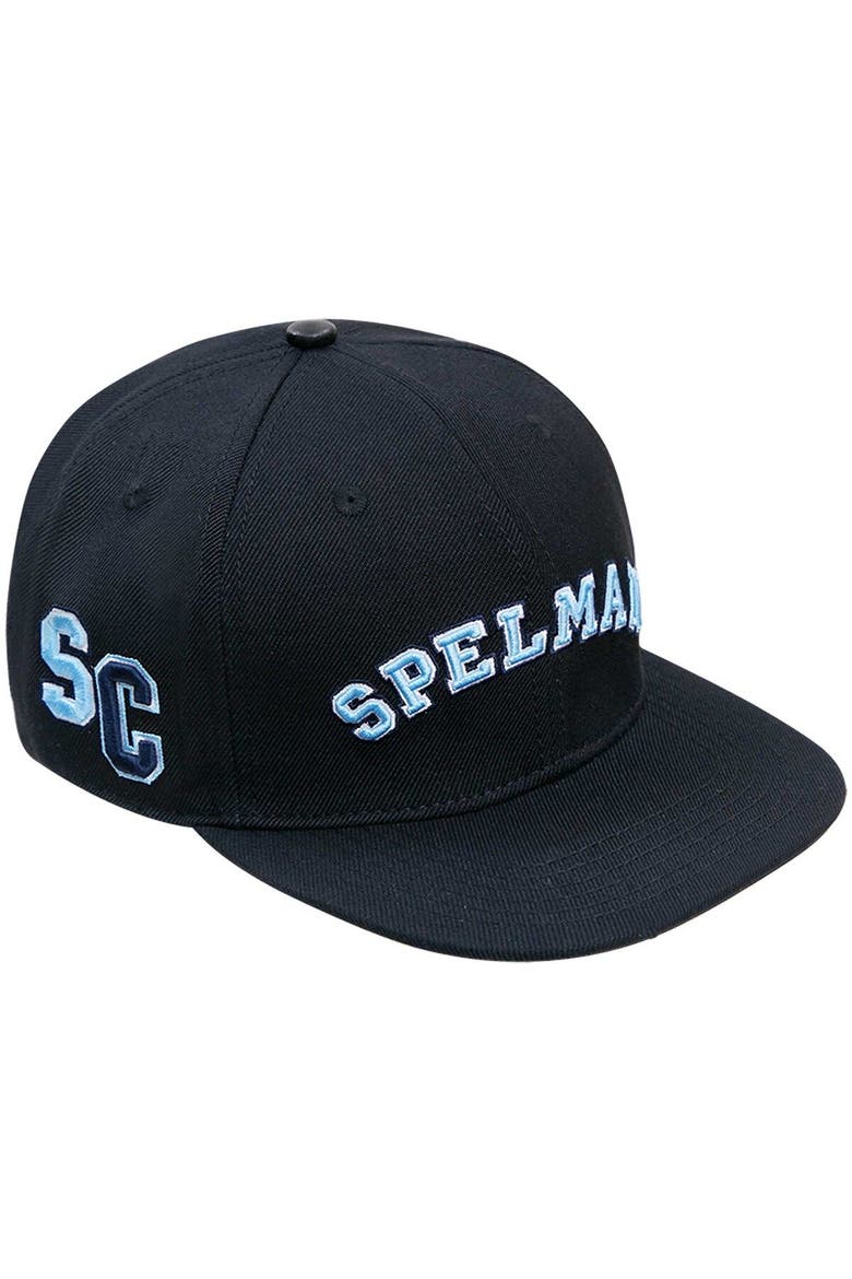 Men's Pro Standard Black Spelman College Jaguars Arch Over Logo Evergreen Snapback Hat, Main, color, Black