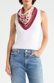 BCBG Whipstitch Bandana Triangle Scarf