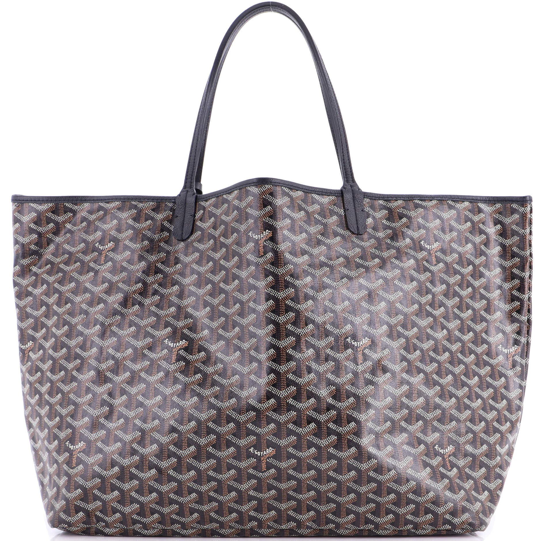 Pre-Owned Goyard Saint Louis Tote Coated Canvas GM, Main, color, 