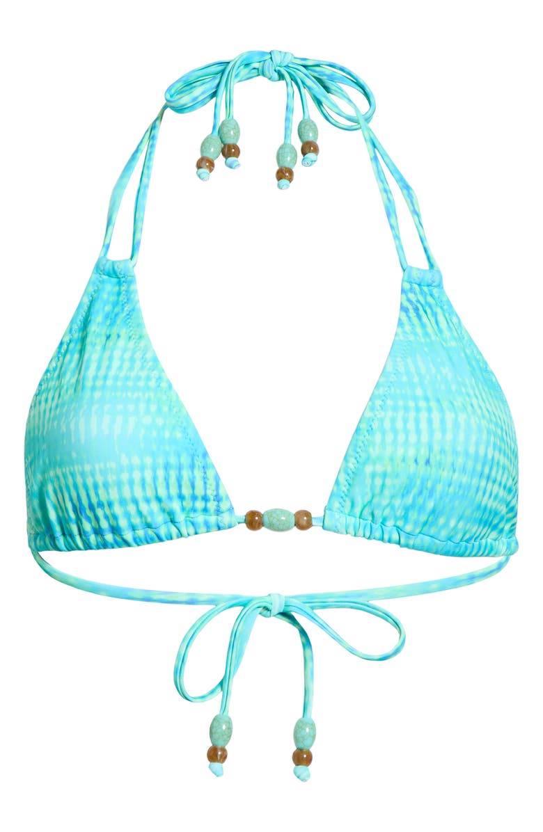 Kulani Kinis Halter Bikini Top, Alternate, color, Summer Seas