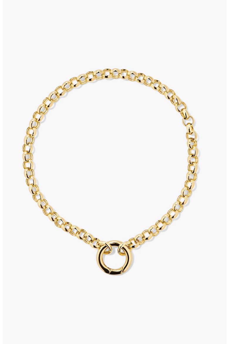 Rolo Chain Charm Bracelet, Main, color, Yellow Gold