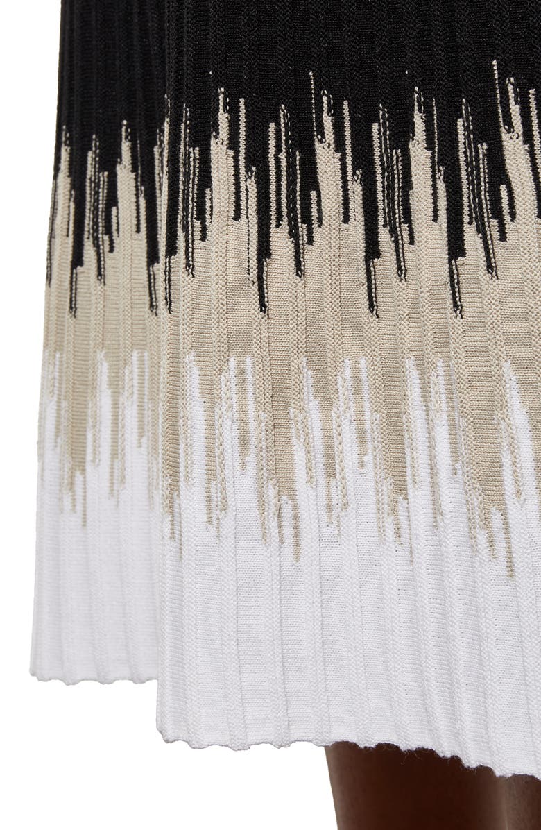 Ming Wang Ribbed Ombré Midi Skirt, Alternate, color, P Red/Lm/Bwh