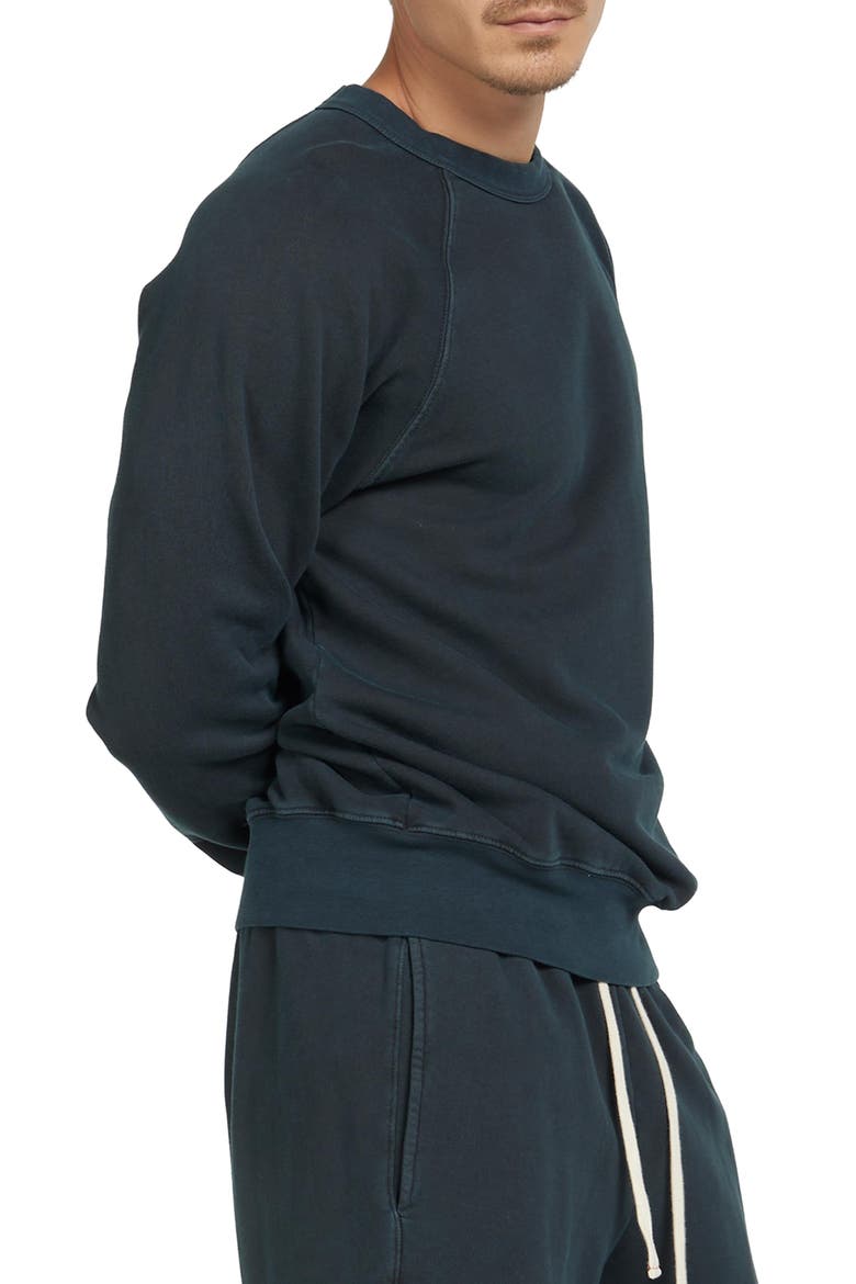 French Terry Binded Neck Raglan, Alternate, color, FADED BLACK