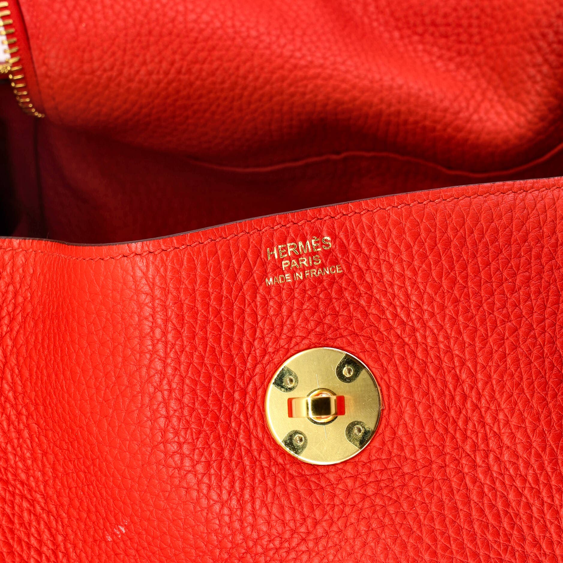 Pre-Owned Hermes Lindy Bag Clemence 30, Alternate, color, Rouge De Coeur